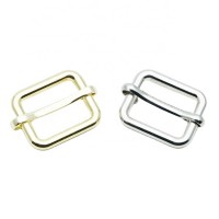 Wholesale Fashion High Quality Multicolor Metal Plating Rectangular Bag Slide Buckle